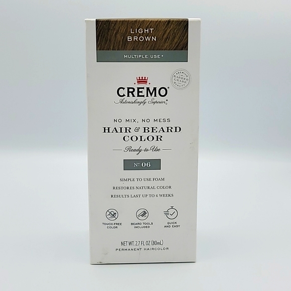 Cremo Grooming Cremo No Mess 2 In Hair And Beard Color Light Brown